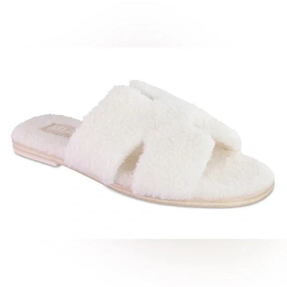 MIA Cosette Faux Shearling Sandal. Ladies Size 8 - Picture 1 of 11